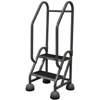 COTTERMAN Rolling Ladder: 1.5 ft Platform Ht, Partially Assembled, Steel, Wt-Actuated Auto-Lock (MPN ST-221 A2 C1 P5)