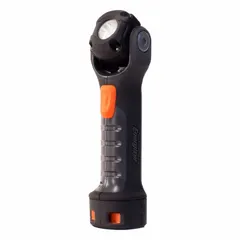 Portable flashlight with 300 lumens maximum output, 30-meter beam distance, and 5-hour run time at max brightness. Features two selectable light outputs. Includes 2 AA batteries. Suitable for general illumination tasks in maintenance, emergency, and outdoor settings.