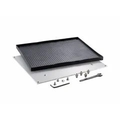Rubber platform attachment for orbital mixing applications. Measures 16 inches in length and 14 inches in width. Compatible with HEIDOLPH Orbital Core (036130600). Provides a non-slip surface for securing sample containers during shaking or mixing.