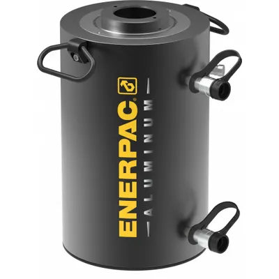 ENERPAC Hollow Hydraulic Ram: 150 ton Nominal Capacity, 9 13/16 in Nominal Stroke Lg - Lightweight Hollow Rams