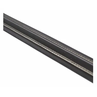 BIRD BARRIER Electrified Bird Shock Track: Stainless Steel, Black, Crimp, 2 in Ht - Bird Control Shock Tracks