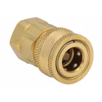 SNAP-TITE Hydraulic Quick Connect Hose Coupling: 1/4 in, Brass, 132.48 lpm Max. Flow Rate (MPN BVHC4-4FV)