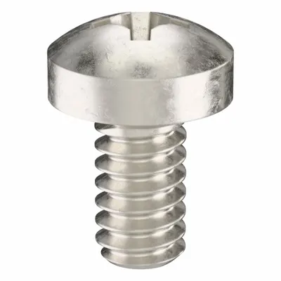 USA INDUSTRIALS Machine Screw: M1.6x0.35 Thread Size, 3 mm Lg, 18-8, Stainless Steel, Plain - Pan Head Machine Screws