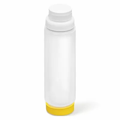 VOLLRATH Standard Squeeze Bottle, 24 oz, Clear/Yellow, NSF Certified - Standard Squeeze Bottles