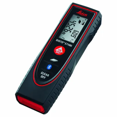 LEICA DISTO Laser Distance Meter: Area Measurement, Inch/Metric, 1/4 m – 200 ft, ± 1.5 mm - Indoor-Outdoor Laser Distance Meters