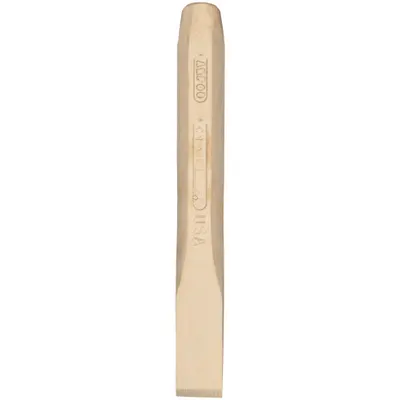 AMPCO Cold Chisel: Non-Sparking, Aluminum Bronze, 1 1/16 in Blade Wd, 9 1/4 in Overall Lg - Cold Chisels