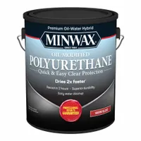 MINWAX Finish: Varnish, Interior, Water, 1 gal Container Size, Wood, Gloss, Clear, Clear, Minwax (MPN 710310000)