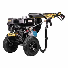 Gas-powered cold water pressure washer mounted on a cart for mobility. Delivers 3200 psi at 2.8 gpm, suitable for medium-duty cleaning tasks such as equipment, machinery, and surface cleaning. Rated for 20 hours of use per week.