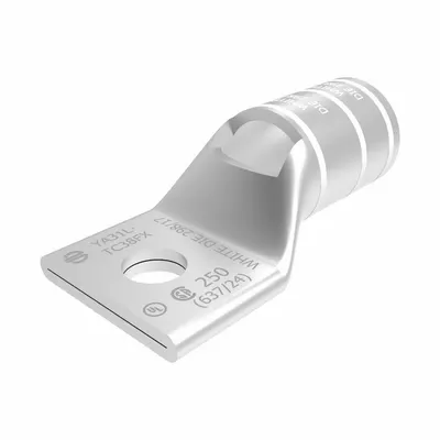 BURNDY Compression Lug: 3/8 in Stud Size, 250 kcmil – 250 kcmil For Wire Sizes - One-Hole Compression Lugs
