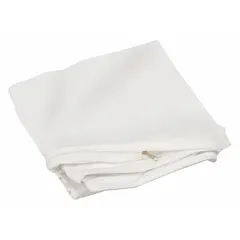 White nylon mattress encasement for twin-size beds, measuring 75 inches long by 39 inches wide. Fabric weight of 1 lb, compatible with bed heights up to 8 inches. Designed to protect mattresses and box springs from dust, allergens, and spills in hospitality, healthcare, or residential settings.