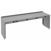 TENNSCO Electronic Riser: 60 in Overall Wd, 15 in Overall Dp, Gray, Carbon Steel, Steel, 18 in (MPN REI-18-1560-WK-1)