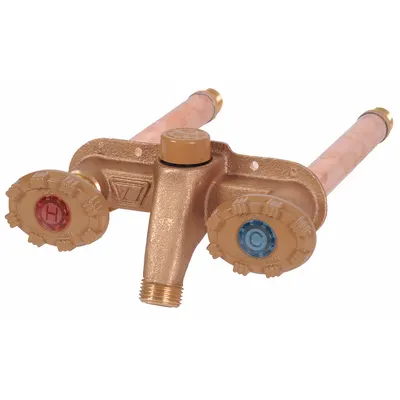 WOODFORD MFG. Dual Sillcock: Handwheel, Brass, Powder Coated, Aluminum - Sillcocks