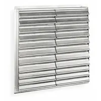 45"H-W 5.75"L Alu Wall Vent Shutter: For 42 in Fan, Double Panel, 45 in H, 45 in W, 2 1/2 in D, Wall (MPN 1C210)