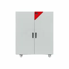Mechanical forced-air convection oven with 26.14 cu ft capacity, 300°C maximum temperature, and 4.5 kW power at 208V. Programmable control with temperature accuracy from +10°C above ambient to +300°C and uniformity of ±2.0°C at 150°C. Suitable for drying, heating, curing, and thermal testing in laboratory and industrial processes.