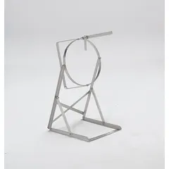 This MORSE bucket tipper is designed for tilting and emptying cans in industrial settings. It measures 14 in x 12.63 in x 29.75 in, features a gray finish, and is supplied partially assembled. Typical applications include manufacturing, waste handling, and material processing facilities where ergonomic dumping of container contents is required.