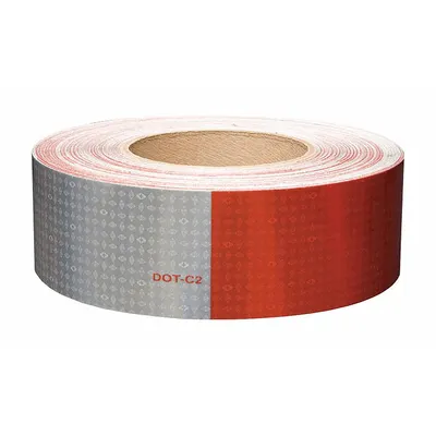 ORALITE Reflective Tape: Construction/Emergency Vehicles/Trucks and Trailers, Red/White - Vehicle Reflective Tapes