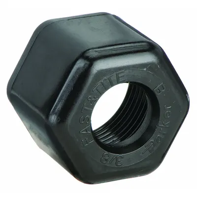PARKER Compression Fitting Nut: 3/8 in OD Size, Compression - Polypropylene Compression Tube Fittings