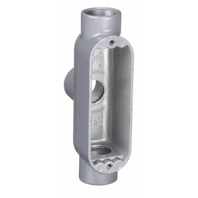 HUBBELL KILLARK Conduit Outlet Body: Aluminum, 2 in Trade Size, TB Body, 70 cu in Body Capacity - TB - Tee Type