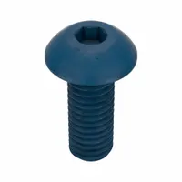 Socket Head Cap Screw: M3x0.50 Thread Size, 8 mm Lg, Button, Blue Phosphate, Alloy Steel, 50 PK (MPN UST194860)