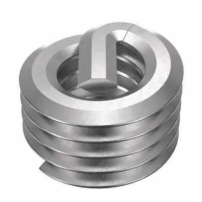 HELI-COIL Helical Insert: Tanged Tang Style, Free-Running, M2.5-0.45 Thread Size - Free-Running Tanged Helical Inserts