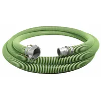 Suction and Discharge Hose: 6 in Hose Inside Dia., 23 psi, Black/Green, 6 in x 6 in Fitting Size (MPN GH600-10CE)