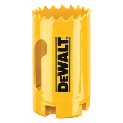 DEWALT Hole Saw: 1 3/8 in Saw Dia., 4/5 Teeth per Inch, 1 3/4 in Max. Cutting Dp - Multi-Material-Cutting Hole Saws without Arbor