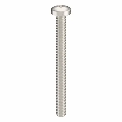 USA INDUSTRIALS Machine Screw: M4x0.70 Thread Size, 45 mm Lg, 18-8, Stainless Steel, Plain - Pan Head Machine Screws