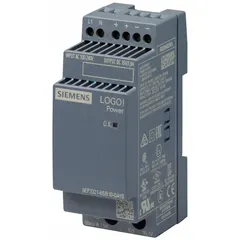 This DIN rail mount DC power supply converts single-phase 100 to 240 V AC input into a regulated 24 V DC output. It provides 28.5 W rated output power and 1.9 A output current in a plastic enclosure. Suitable for powering control panels, automation systems, and process instrumentation.