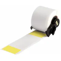 Wraparound Label: 4 in x 1 1/2 in, 1 1/2 in, Vinyl, Yellow (Matte), For 0.43 in to 0.96 in Wire Dia (MPN M6-33-427-YL)
