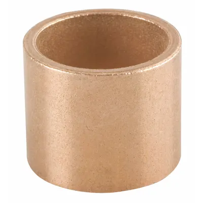 BUNTING BEARINGS Sleeve Bearing: Bronze, SAE 841, 18 mm Bore, 25 mm OD, 18 mm Lg, SAE 30 Oil - Lubricated General Purpose Metallic Sleeve Bearings