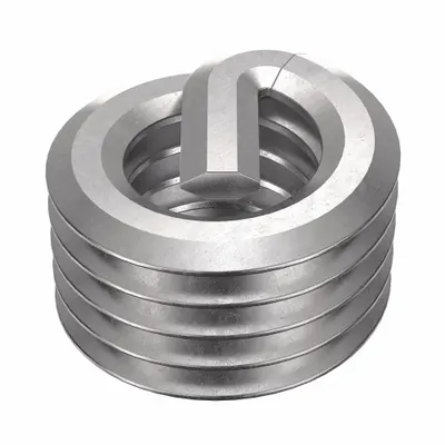 HELI-COIL Helical Insert: Tanged Tang Style, Screw-Locking, M3-0.50 Thread Size, Plain - Screw-Locking Tanged Helical Inserts