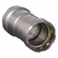 VIEGA MEGAPRESS Crimp Coupling Fitting: 3/4 in Pipe x 3/4 in Pipe Size, Press-fit x Press-fit, Steel (MPN 22009)