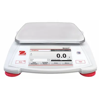OHAUS Compact Bench Scale: 2,200 g Capacity, 0.1 g Readability - Precision Lab Balances