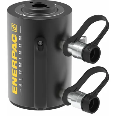 ENERPAC Hollow Hydraulic Ram: 100 ton Nominal Capacity, 9 13/16 in Nominal Stroke Lg - Lightweight Hollow Rams