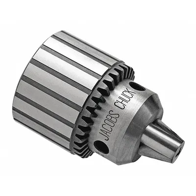 JACOBS Drill Chuck: JT3, 1/8 in to 5/8 in Capacity - Slot-Drive Taper-Mount Keyed Drill Chucks