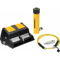 ENERPAC Ram and Pump Set: 10 ton Cylinder Nominal Capacity, 10 1/8 in Cylinder Stroke, XA11 (MPN SCR1010XA)