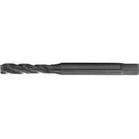 CLEVELAND Spiral Flute Tap: #2-56 UNC, 2B, 3 Flute, Semi-Bottoming Chamfer, Black Oxide Cobalt (MPN C89301)