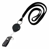 Badge Holder: Split Key Ring/Strap, Horizontal/Vertical, 1/2 in Badge Pouch Wd, 2 in Badge Pouch Ht (MPN 0AC5-00A4-H)
