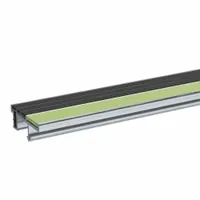 Stair Nosing: Multi-Strip Grit, Glow-in-the-Dark, Aluminum, Set-in-Concrete, 48 in Wd, 3 1/8 in Dp (MPN WP-RN3SG-NG-B.4)