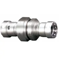VIEGA MEGAPRESS Crimp Union Fitting: 1/2 in Pipe x 1/2 in Pipe Size, Press-fit x Press-fit, FKM (MPN 95415)