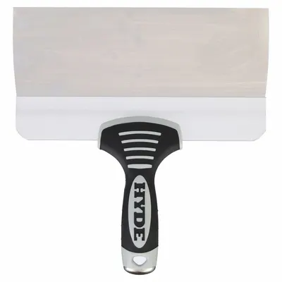 HYDE Taping Knife: Bld. Mat. Stainless Steel, Hdl. Mat. Plastic - Corrosion-Resistant Spreading Tools