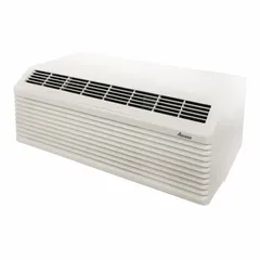 Packaged terminal air conditioner with electric heat for through-wall installation in commercial or residential spaces. Provides 15,000 BtuH cooling capacity on 208/230V AC supply with a 6-30P plug. Suitable for mid-sized rooms such as hotel guest rooms, offices, or apartments.