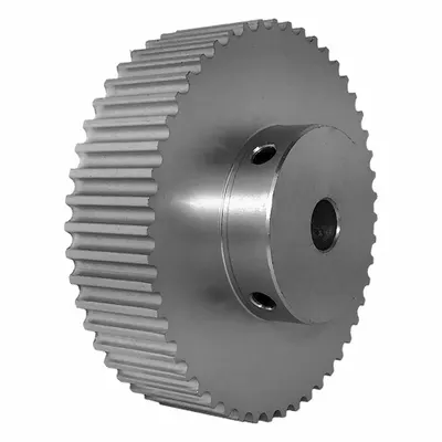 Dayton Timing Pulley: Modified Curvilinear, Fixed, For GT Timing Belt Section - GT Section Fixed-Bore Timing Pulleys with Hub