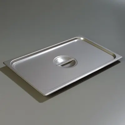 CARLISLE Pan Handled Cover: Full Size, Rectangular, 24 ga Gauge, NSF Certified - Steam Table Pan Covers