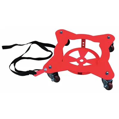 OEM Drum Dolly: 150 lb Load Capacity - Cross-Brace Drum Dollies with Support Ring