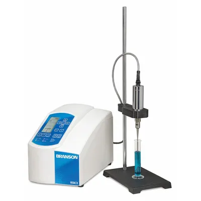 BRANSON Cell Disruptor: Benchtop, 1,200,000 RPM to 2,400,000 RPM, 0.2 hp Horsepower - Sonifiers
