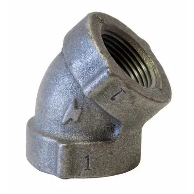 ANVIL Metal Pipe Elbow: 2 1/2 in x 2 1/2 in, Threaded x Threaded, Class 125, 175 psi @ 150° F - Low-Pressure Threaded Pipe Fittings