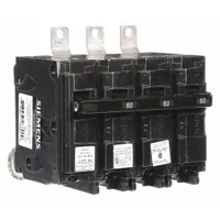 Miniature Circuit Breaker: 60 A Amps, 120/240V AC, 3 Poles, Shunt Trip (MPN B360H00S01)