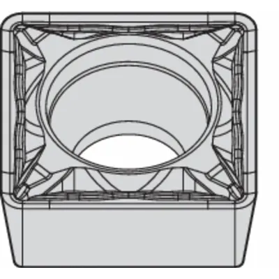 WIDIA Square Turning Insert: SCMT3252FP - Square (S) Indexable Turning Inserts