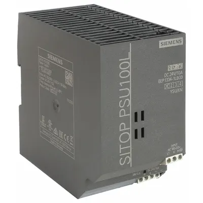 SIEMENS DC Power Supply: DIN Rail, 240 W Output Power - Rated, 10 A Current - Output - DIN Rail Mount DC Power Supplies